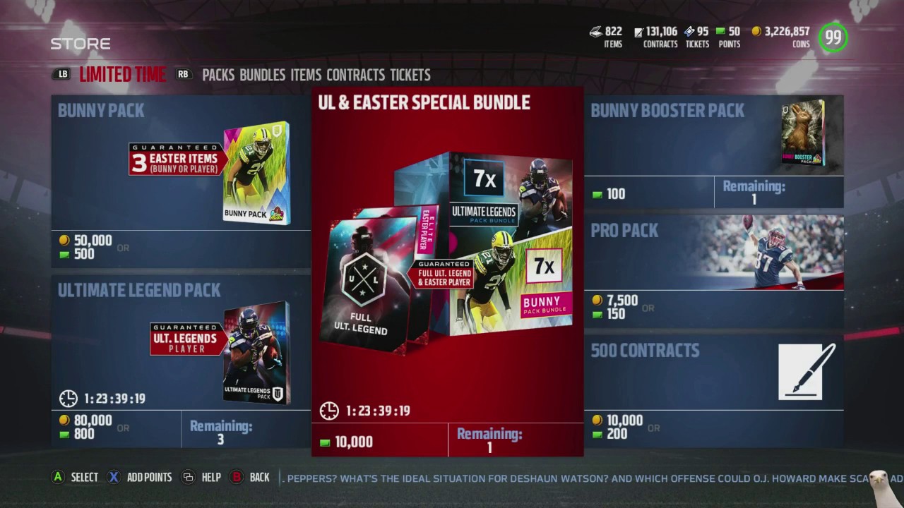 Madden 17 Ultimate Team :: Jesus! INSANE BOB SANDERS UL! $1,000 Tournament!-Madden 17 Ultimate Team