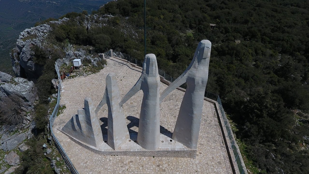 Το μνημείο του Ζαλόγγου ΑΝΩΘΕΝ - Aerial video by drones Dji