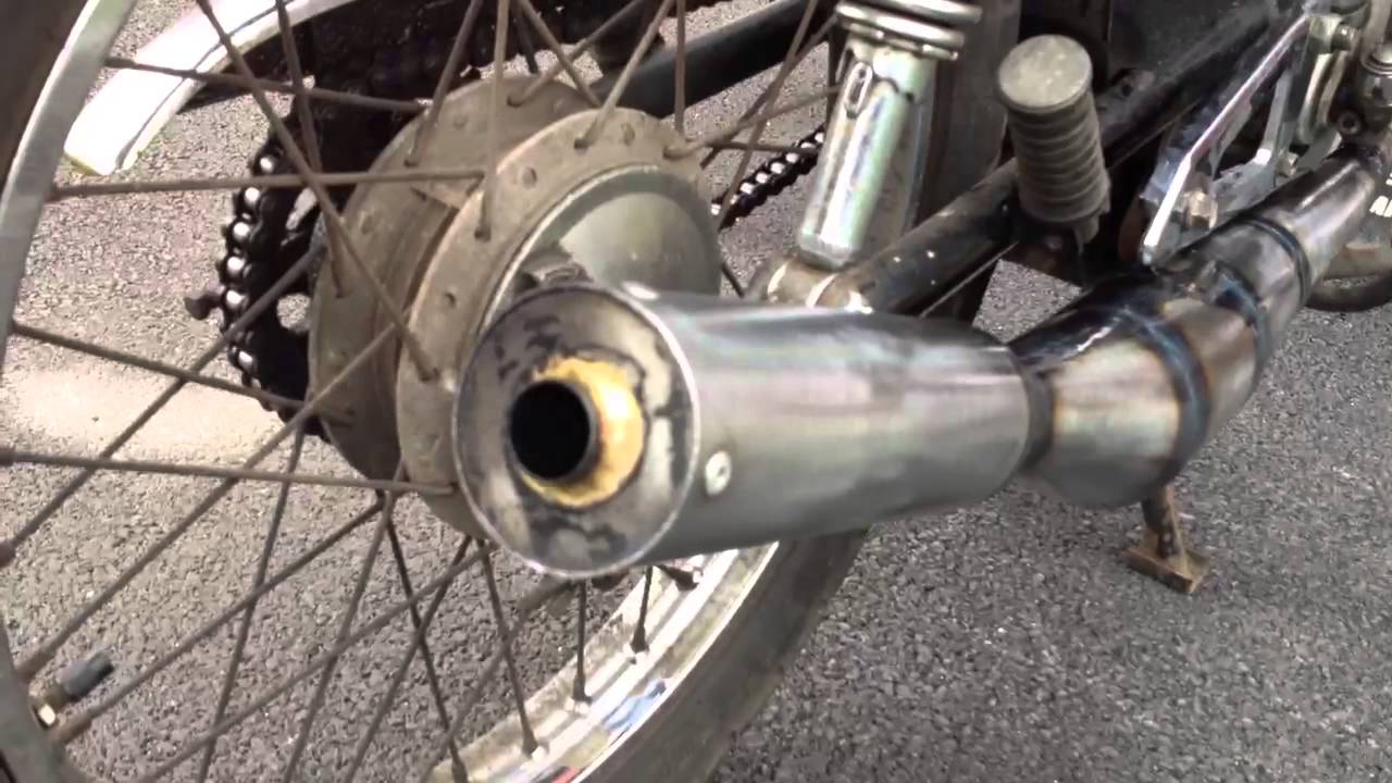 RXS100 hand made Mick Abbey Tuning exhaust pipe