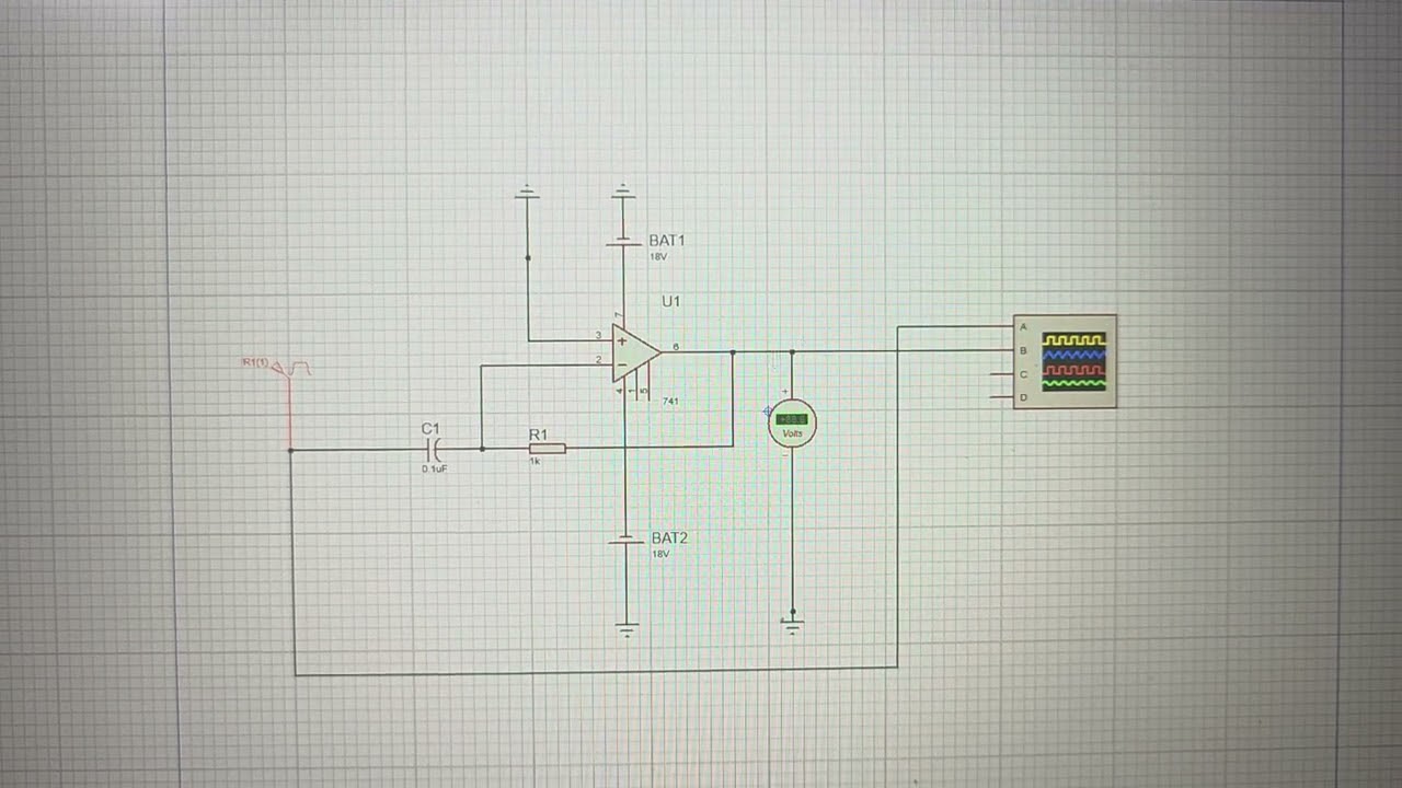 Amplificador en Proteus 
