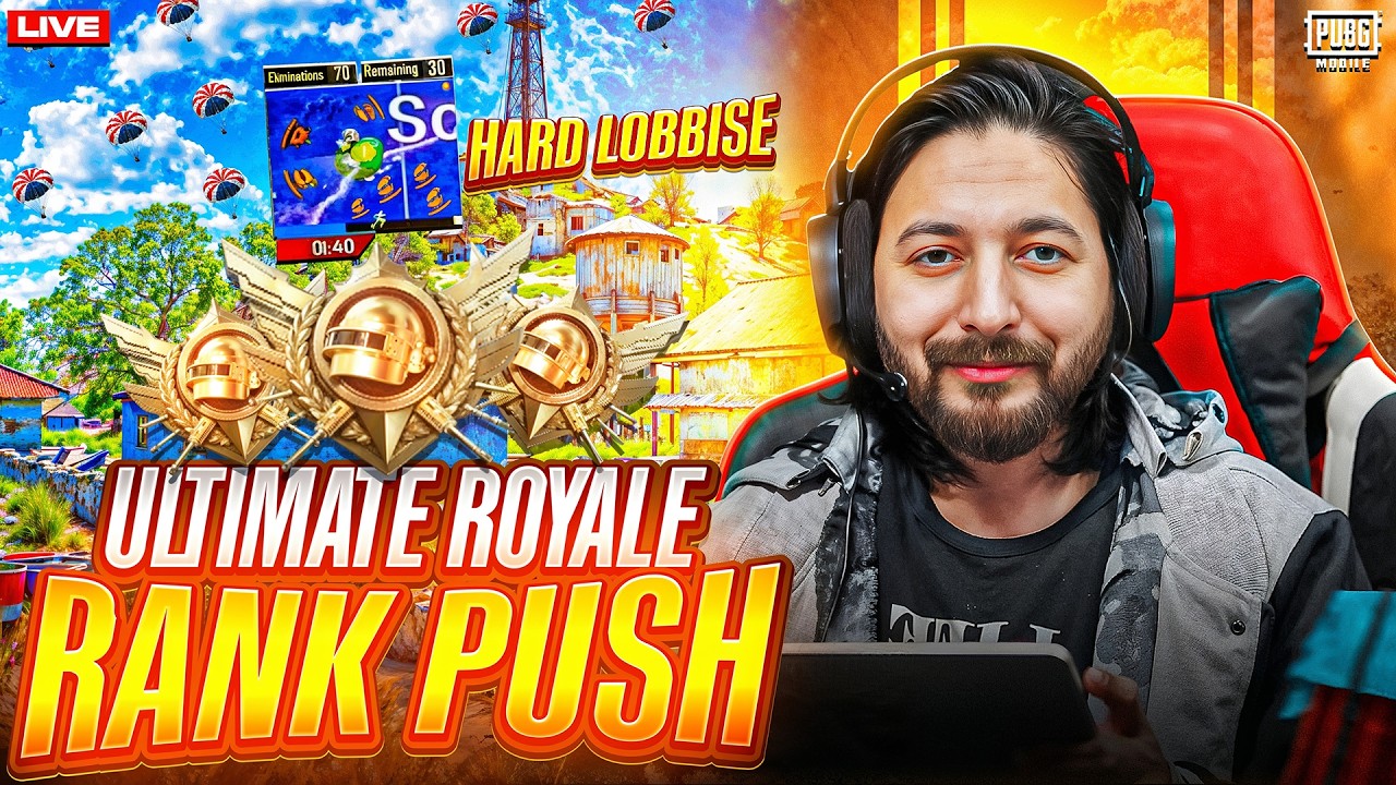 CHUTTIYAN KHATAM RANK PUSH SHURU | ULTIMATE ROYALE RANK🔥TMG MARKHOR | PUBG Live Stream