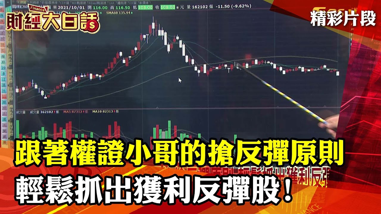 跟著權證小哥的搶反彈原則 輕鬆抓出獲利反彈股!│財經大白話 20211002