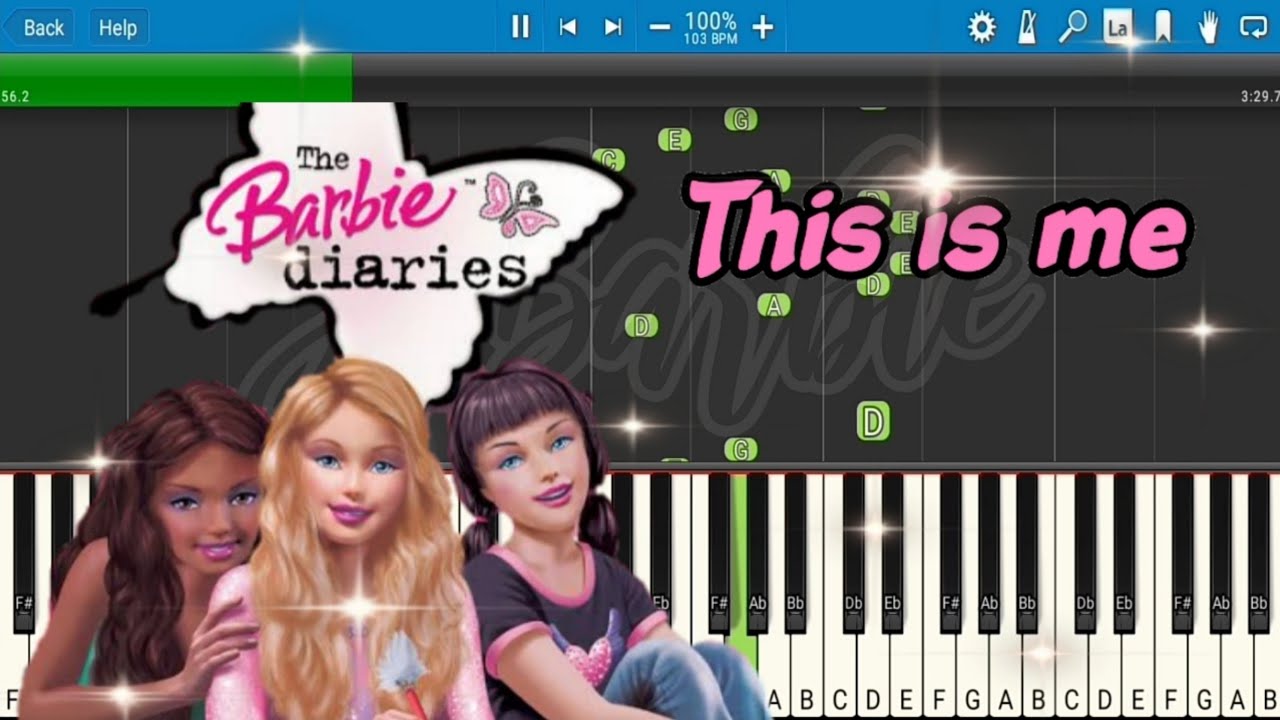 This is me - The Barbie Diaries (Piano Cover/Tutorial)