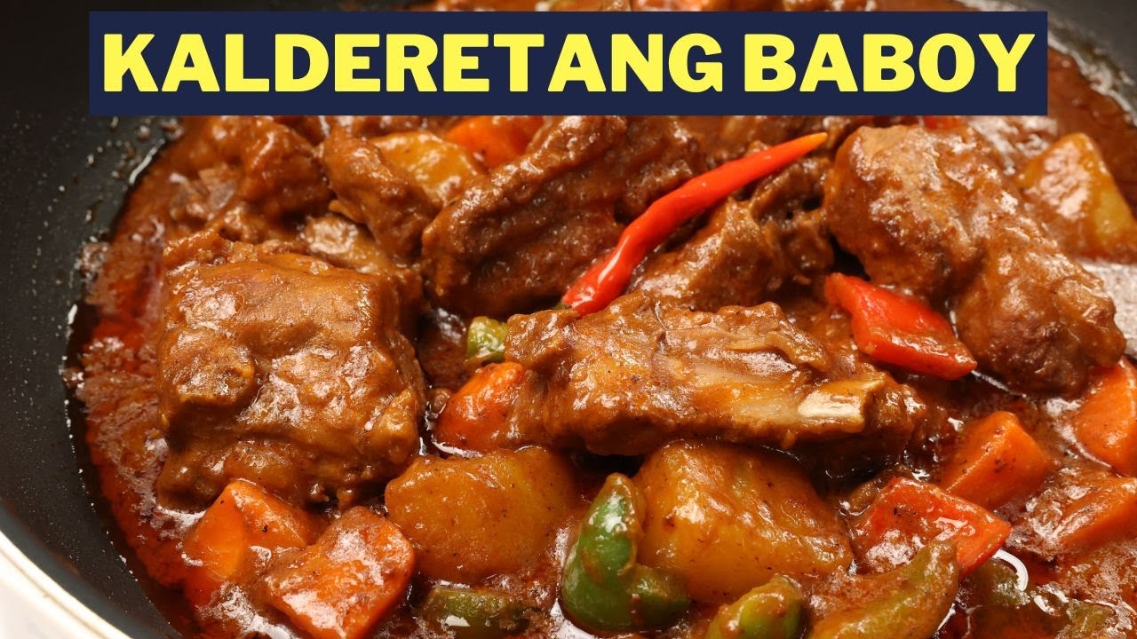 KALDERETANG BABOY | PORK CALDERETA RECIPE