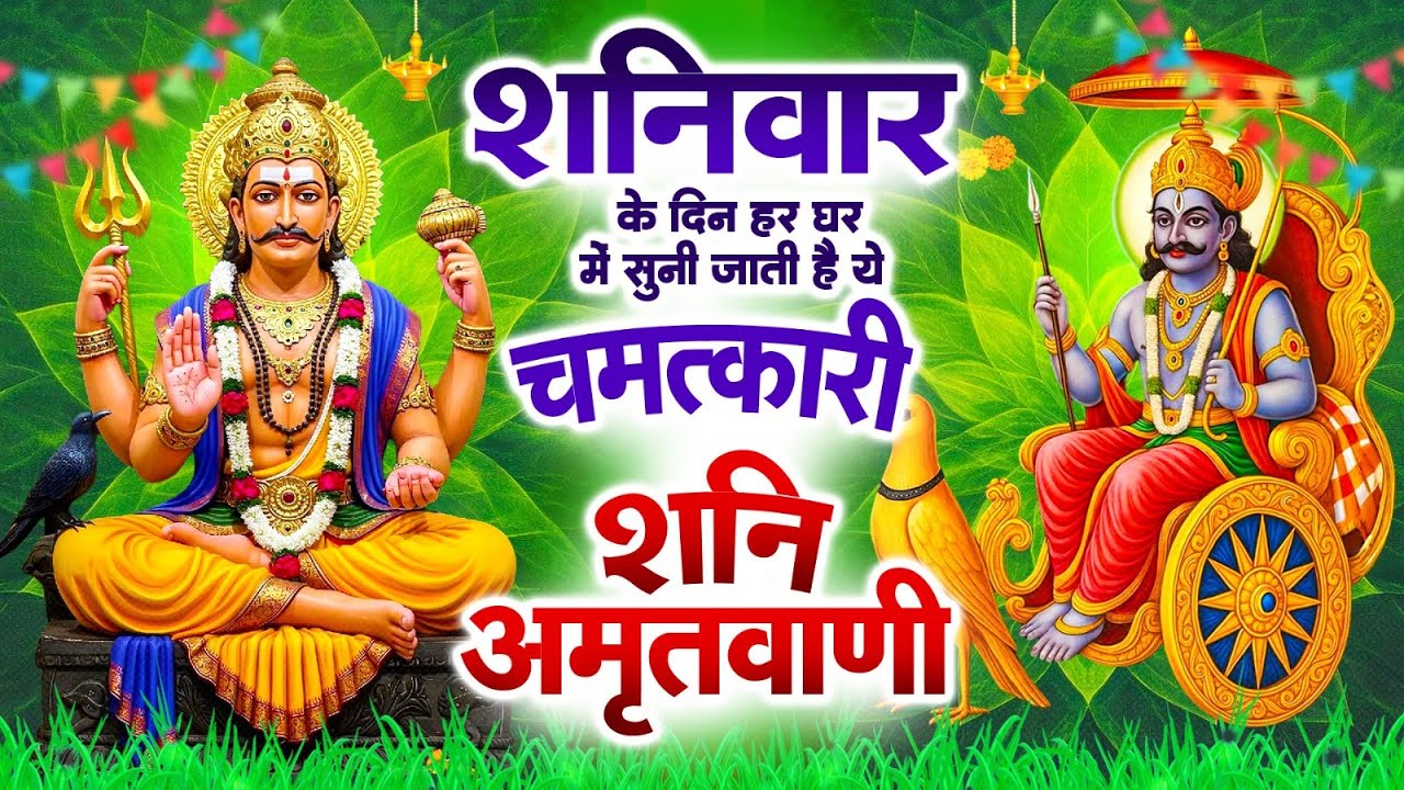 शनिवार के दिन हर घर में सुनी जाती हैं यह चमत्कारी शनि अमृतवाणी~Shanidev Amritwani~#Shani_bhajan
