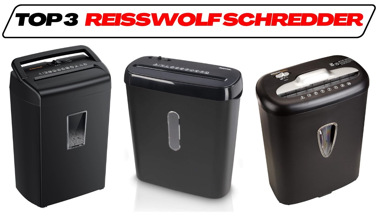 Beste Reißwolf Schredder im Test-Vergleich (TOP 3) 🥇Aktenvernichter fürs Home Office