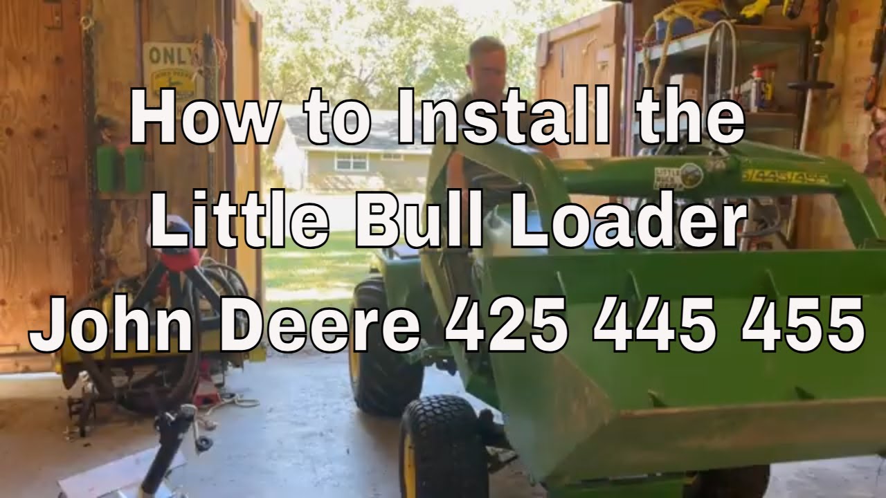 John Deere 445: как установить погрузчик Little Bull