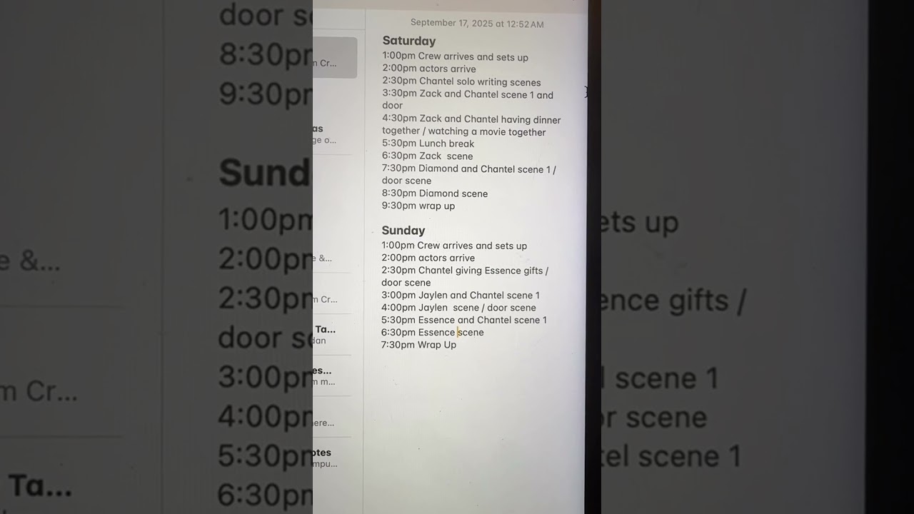 Watch as I tell you how to build a shooting schedule for a film shoot! #shortfilms #noirstories