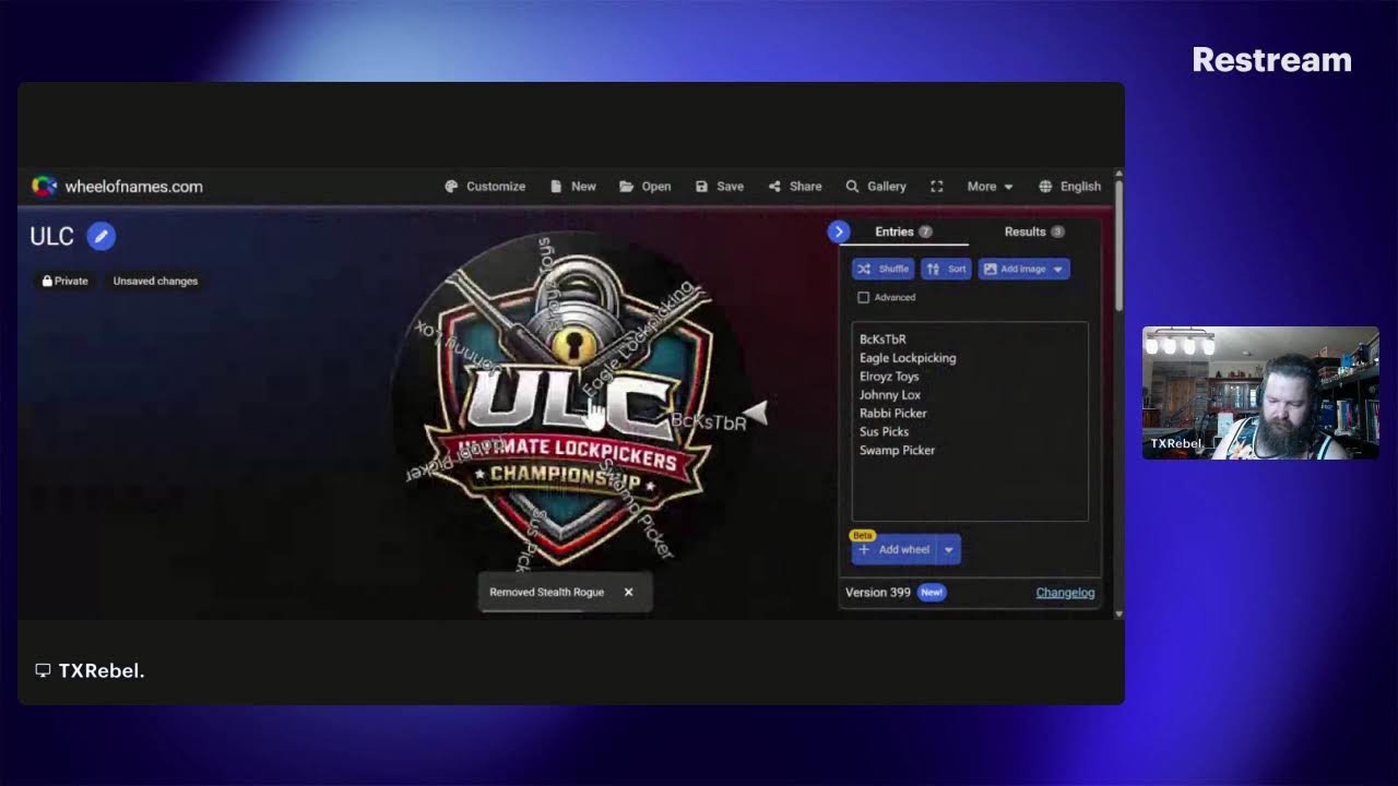 ULC February Fight Night - live seat drawing