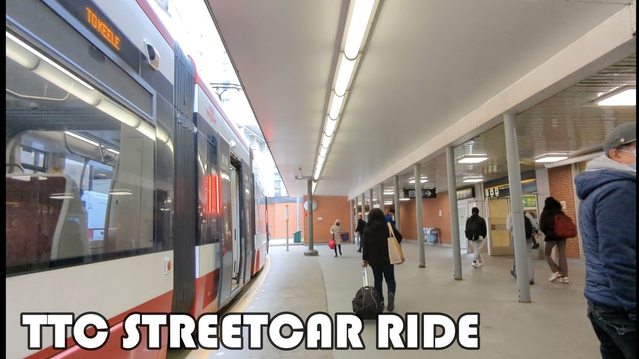 TTC Route 512 Streetcar Ride From St Clair West Station To St Clair-Yonge