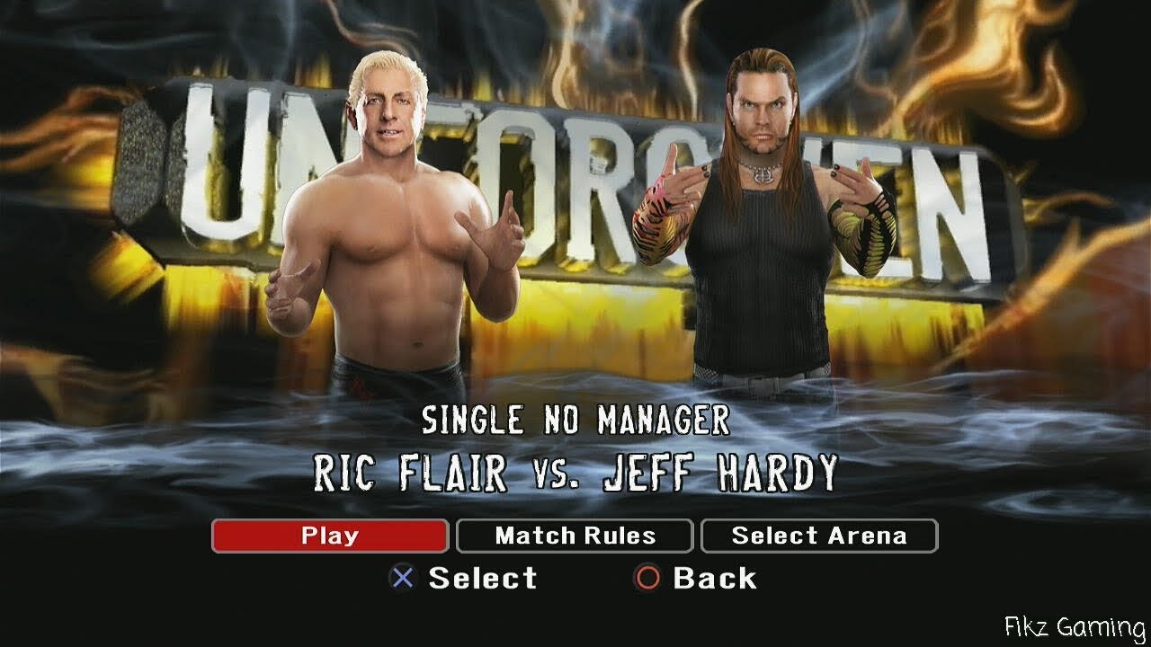 WWE Smackdown vs RAW 2008 - Ric Flair vs Jeff Hardy