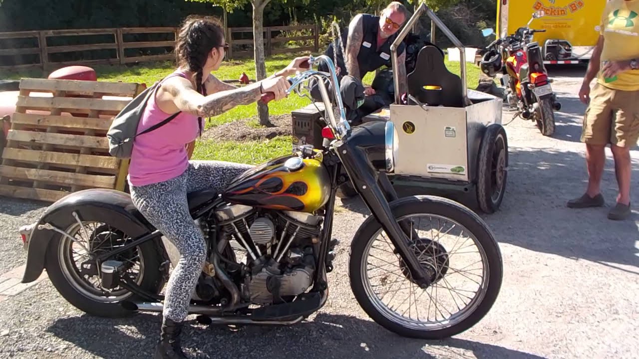 Chopper Mama fires up the Panhead