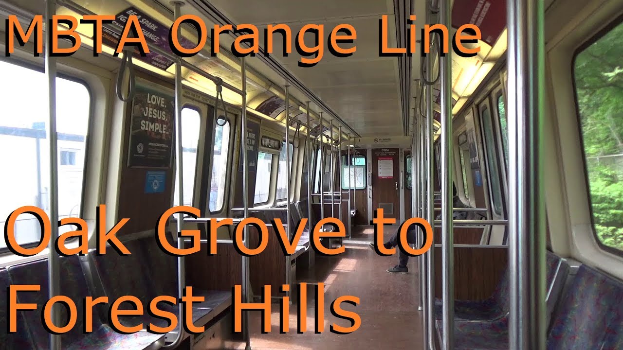 MBTA Orange Line Full Ride from Oak Grove to Forest Hills Station