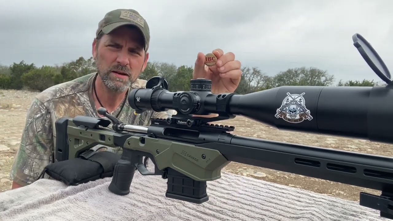 Kozik Ranch - Bottle Cap Challenge with the Savage Axis II Precision 223