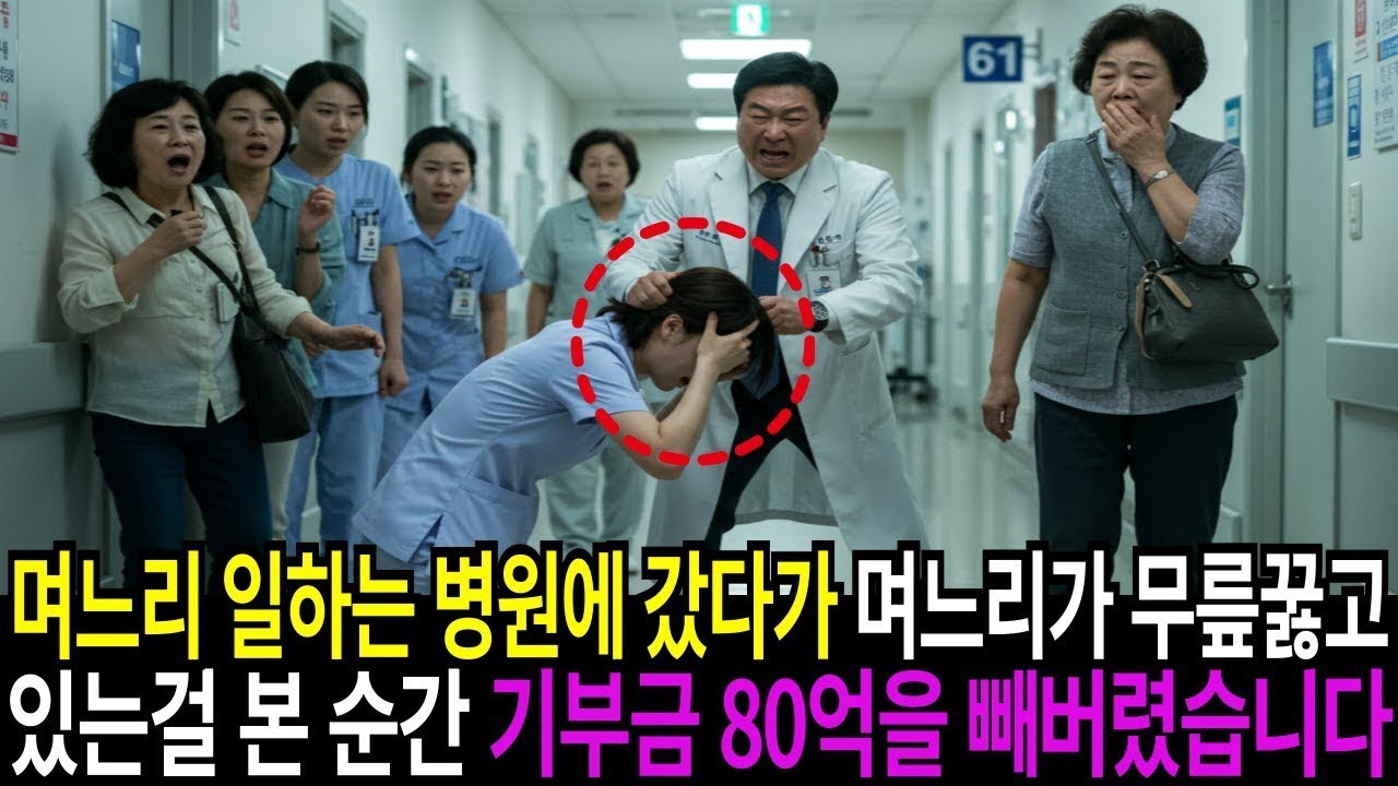 며느리 일하는 병원에 갔다가 며느리가 무릎꿇고 있는 걸 본 순간 병원을 박살내버렸습니다