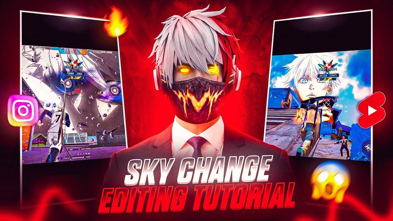 Free Fire Sky Chenge Editing in Capcut | 🔥 Anime Sky Change Video Editing in Capcut