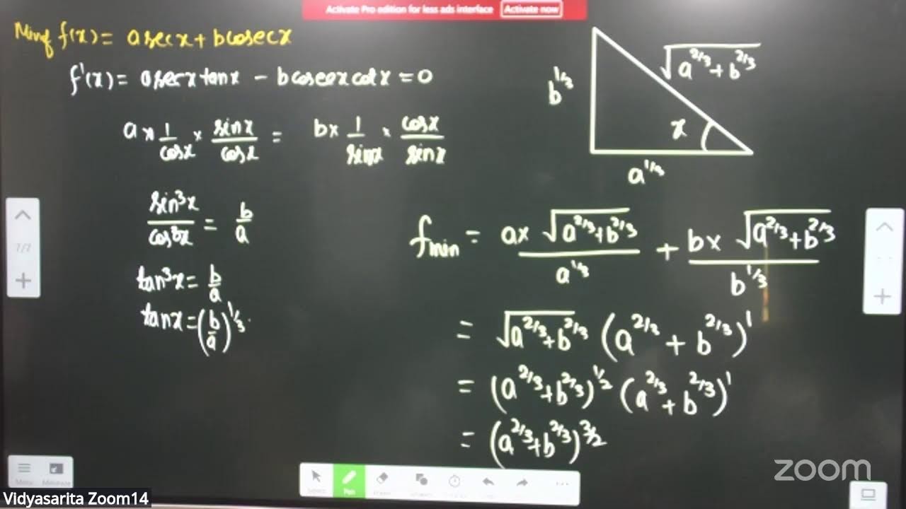 Applications of derivatives L-02 | 12-02-2026 | Dharmendra Sir | Math's 11th B6 JEE | VSA