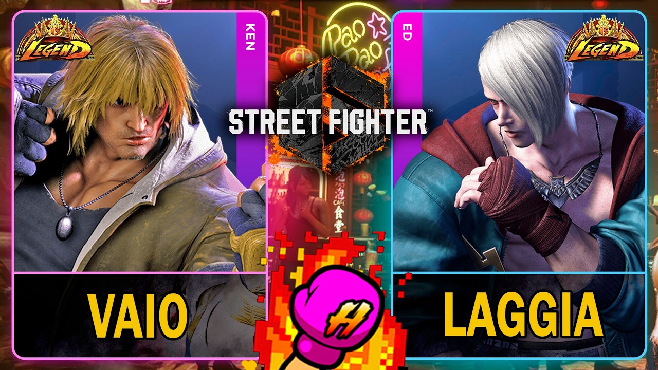 SF6 Vaio (KEN) VS Laggia (ED)🥊Street Fighter 6🥊スト6🥊4K 60ᶠᵖˢ