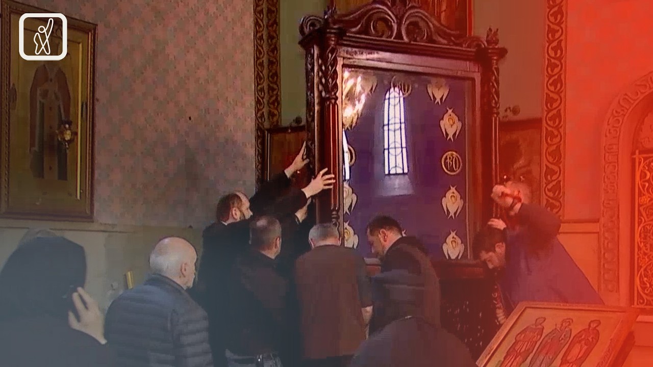 მზადება სიონის საკათედრო ტაძარში