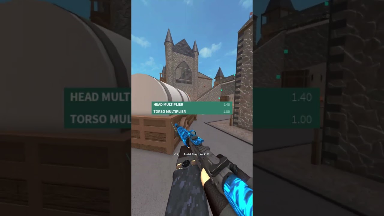 THE M16A3 IN PHANTOM FORCES #shorts  #roblox  #gaming  #phantomforces