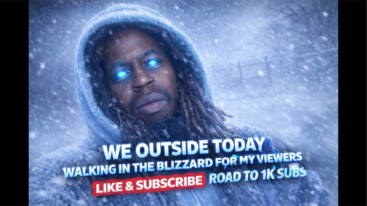 I MUST BE CRAZY TO BE IN THIS BLIZZARD