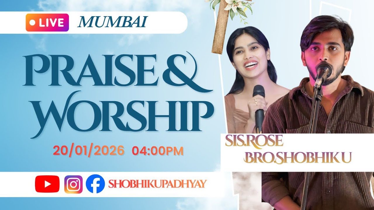 “In His Presence”✝️ || Bro.Shobhik U & Sis.Rose U || Live Mumbai🛑 || #viral #youtubeshorts #music 