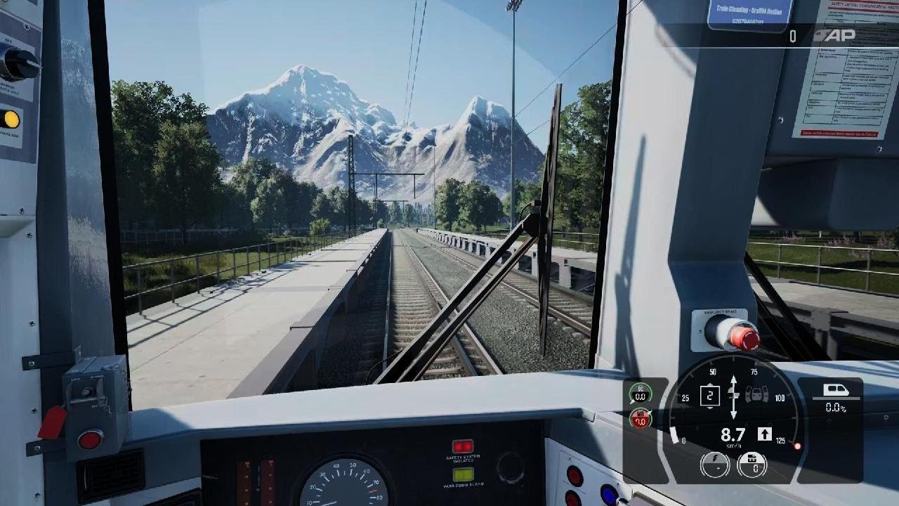 TrainSim world (Test track running )