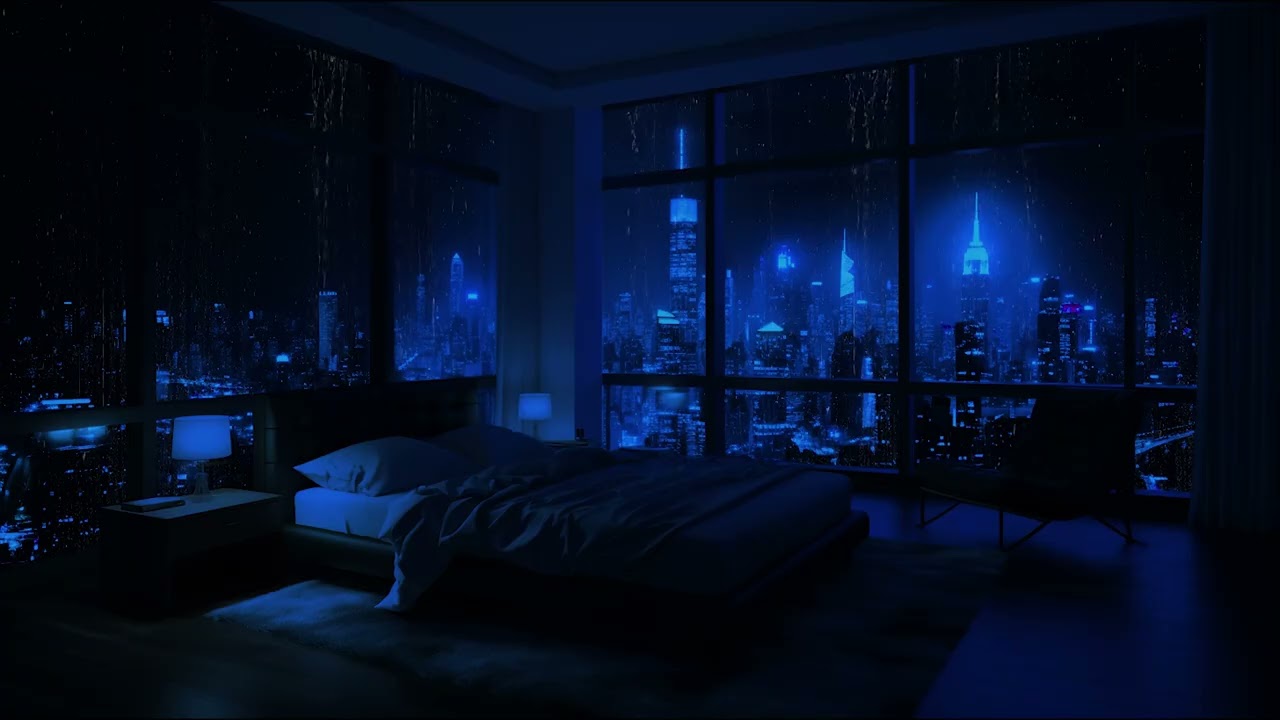 24 Hours Rain ASMR ☔- Heavy Rain Outside the Window, Relax and Deep Sleep