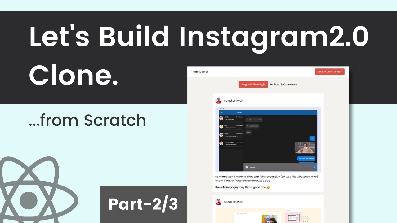 Let's Build Instagram2.0 Clone with React.Js Part 2/3 - Full Stack React & Firebase Tutorial