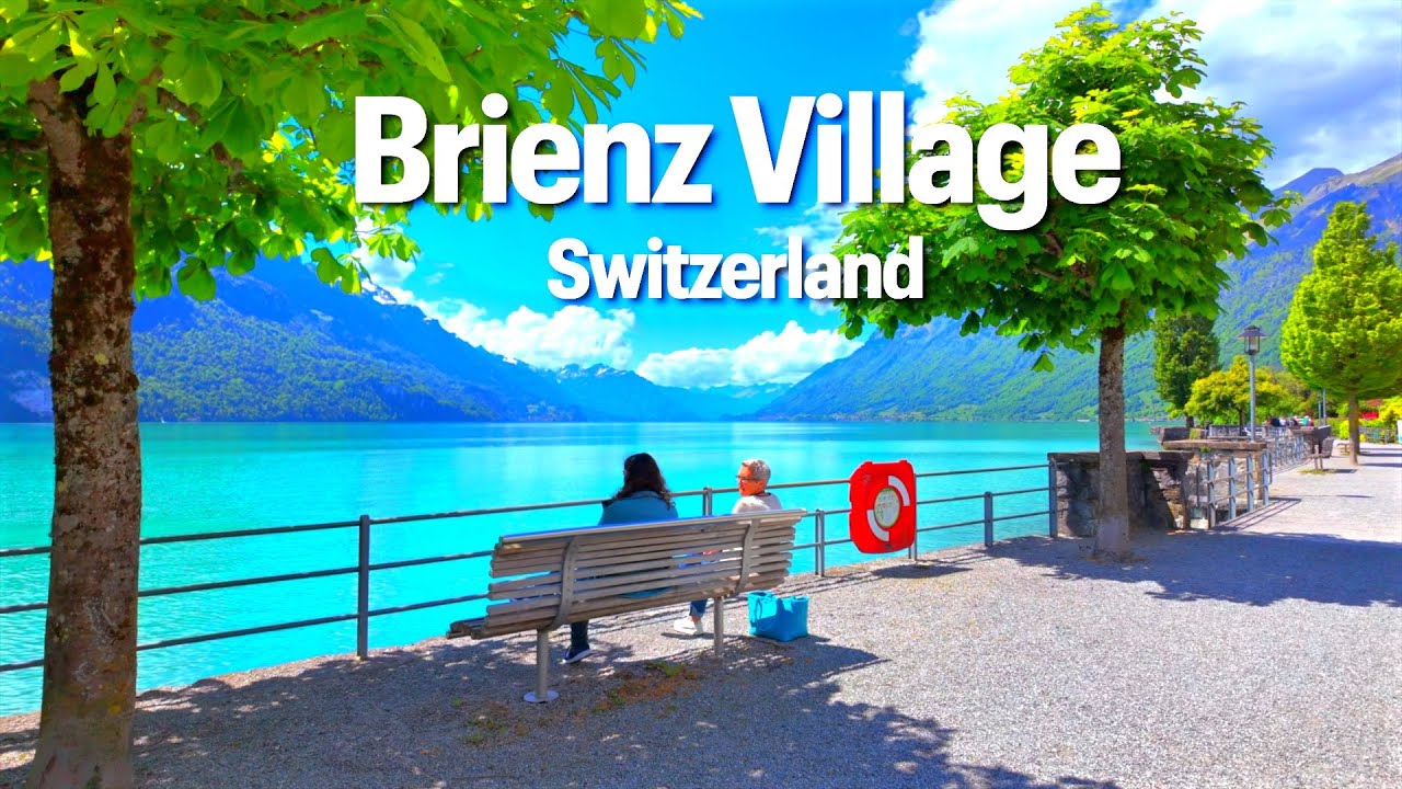 BRIENZ Switzerland 🇨🇭The Most Beautiful Village, Walking Tour Near Lake Brienzersee Switzerland 4K