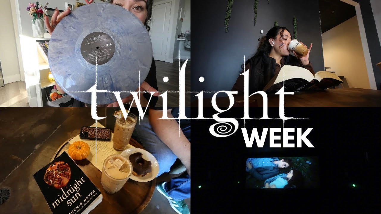 it's twilight week✨🧛🏻 rewatching the movies, reading midnight sun and other activities! 