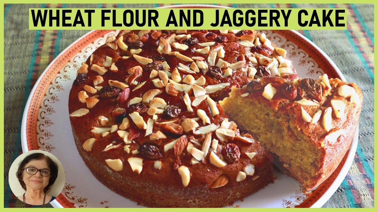 Soft Wheat Flour Cake Recipe / Whole Wheat Flour and Jaggery Cake Recipe / Atta Jaggery Cake