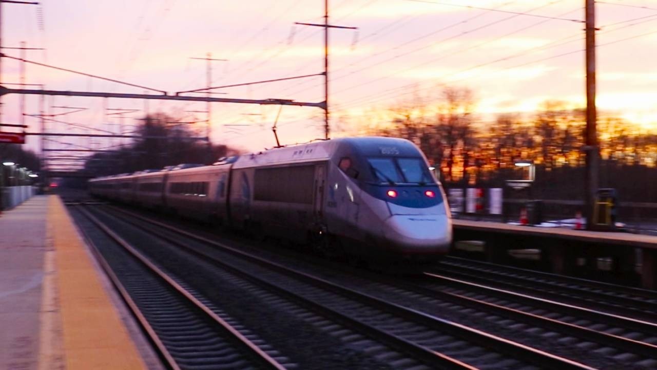 Amtrak & New Jersey Transit: Princeton Junction Sunset Train Action (March 2026) (Daylight Savings)