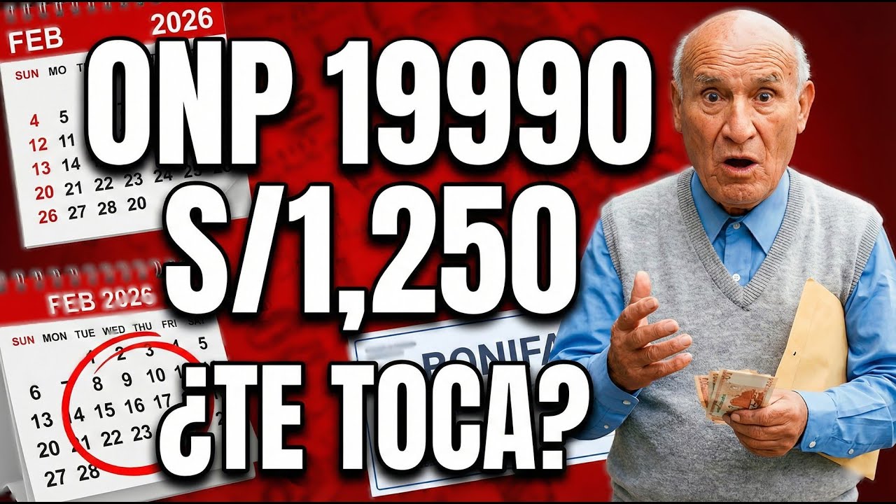 ¡ONP 19990: S/1,250 DESDE FEBRERO! Revisa si cumples estos 2 requisitos