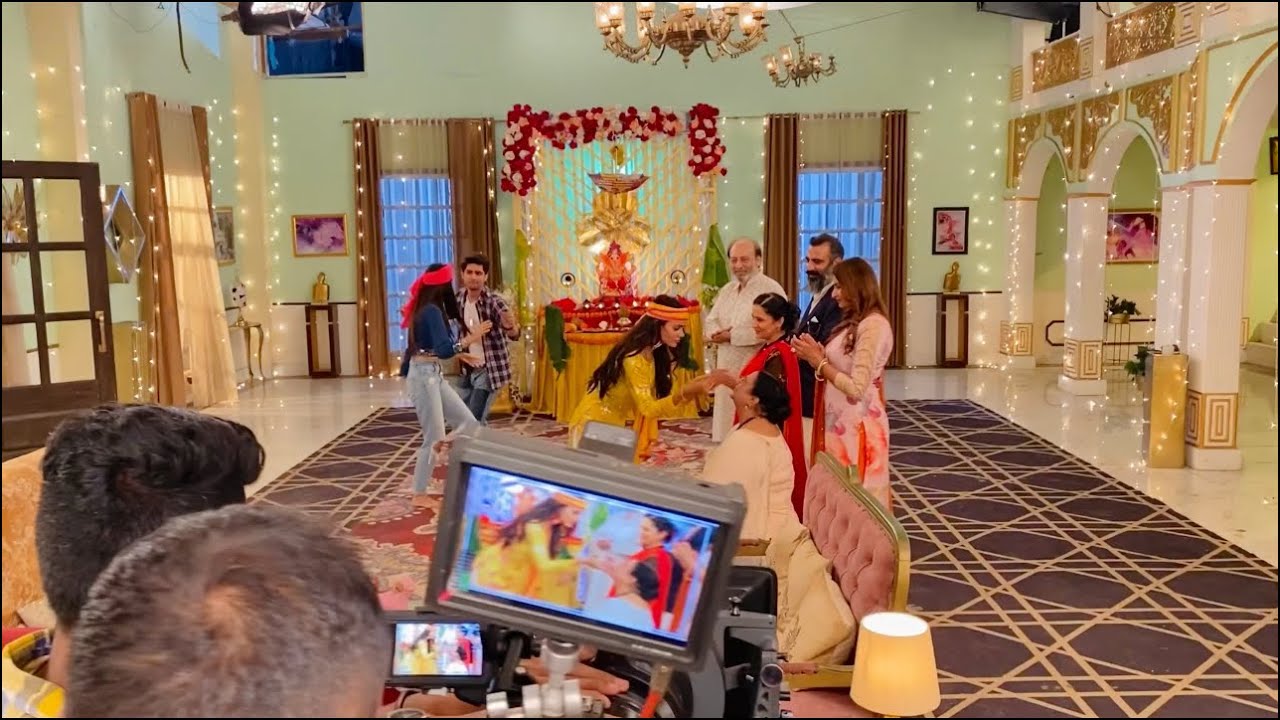 Ganpati Visarjan on Udaariyaan Set || Isha Malviya || Abhishek kumar || Udaariyaan