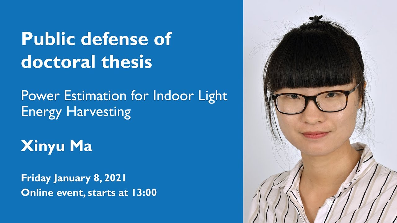 Defence of doctoral thesis in Electronics with Xinyu Ma