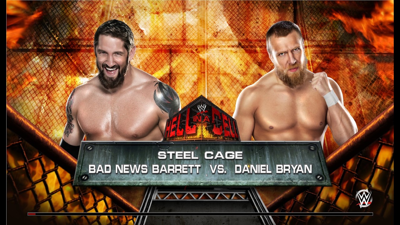 WWE 2k15 Личное первенство по правилам Steel Cage первый этап Bad News Barrett - Daniel Bryan 12
