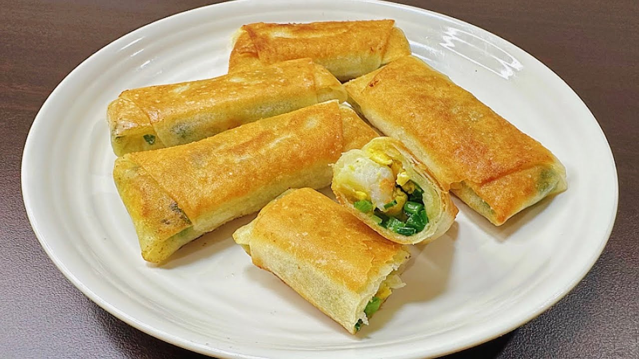 Simple Homemade Chives and Shrimp Spring Rolls Recipe