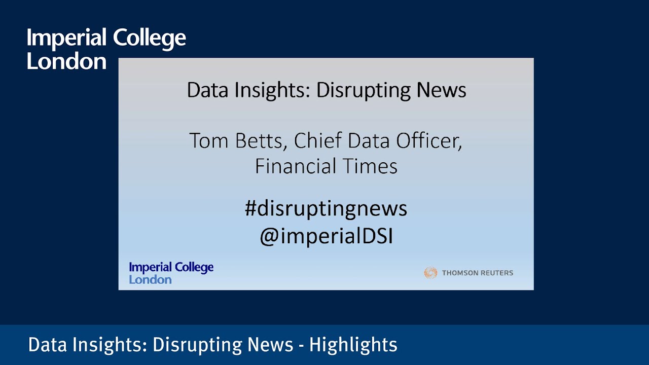 Data Insights: Disrupting News - highlights