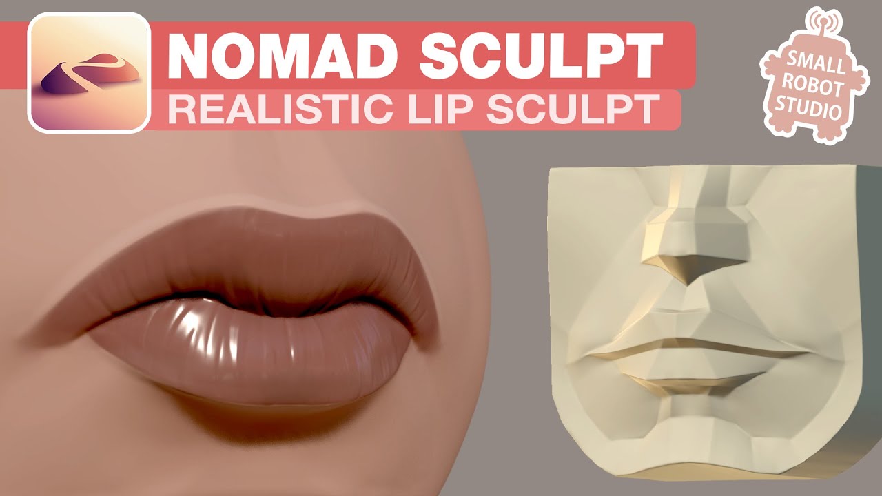 Nomad Sculpt: реалистичные губы шаг за шагом