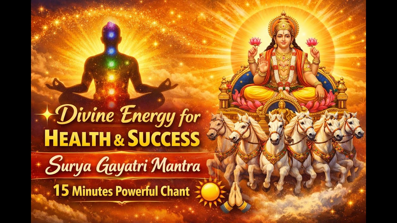 ✨ Divine Energy for Health & Success | 🌞Surya  Mantra | 15 Minutes Powerful Chant🙏#bhakti #music 