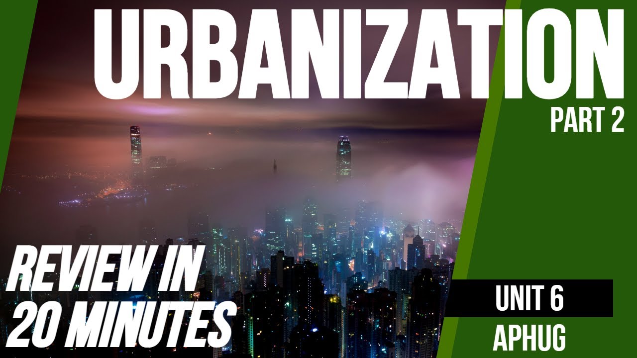 Urbanization (Part 2) | AP Human Geography Unit 6 Review in 20 minutes