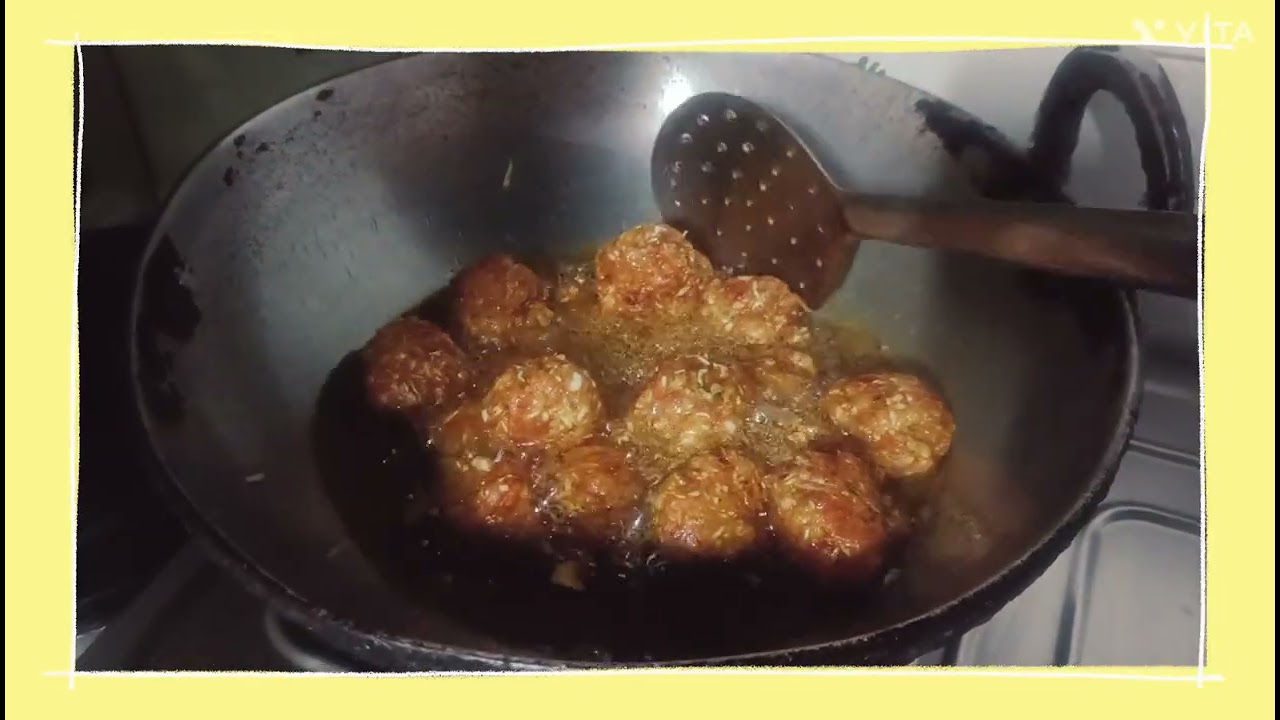 #aaj ghar per banaya Garma garam manchurian##