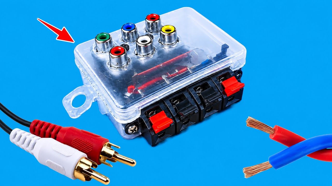 Speaker Wire to RCA Adapter for Amp