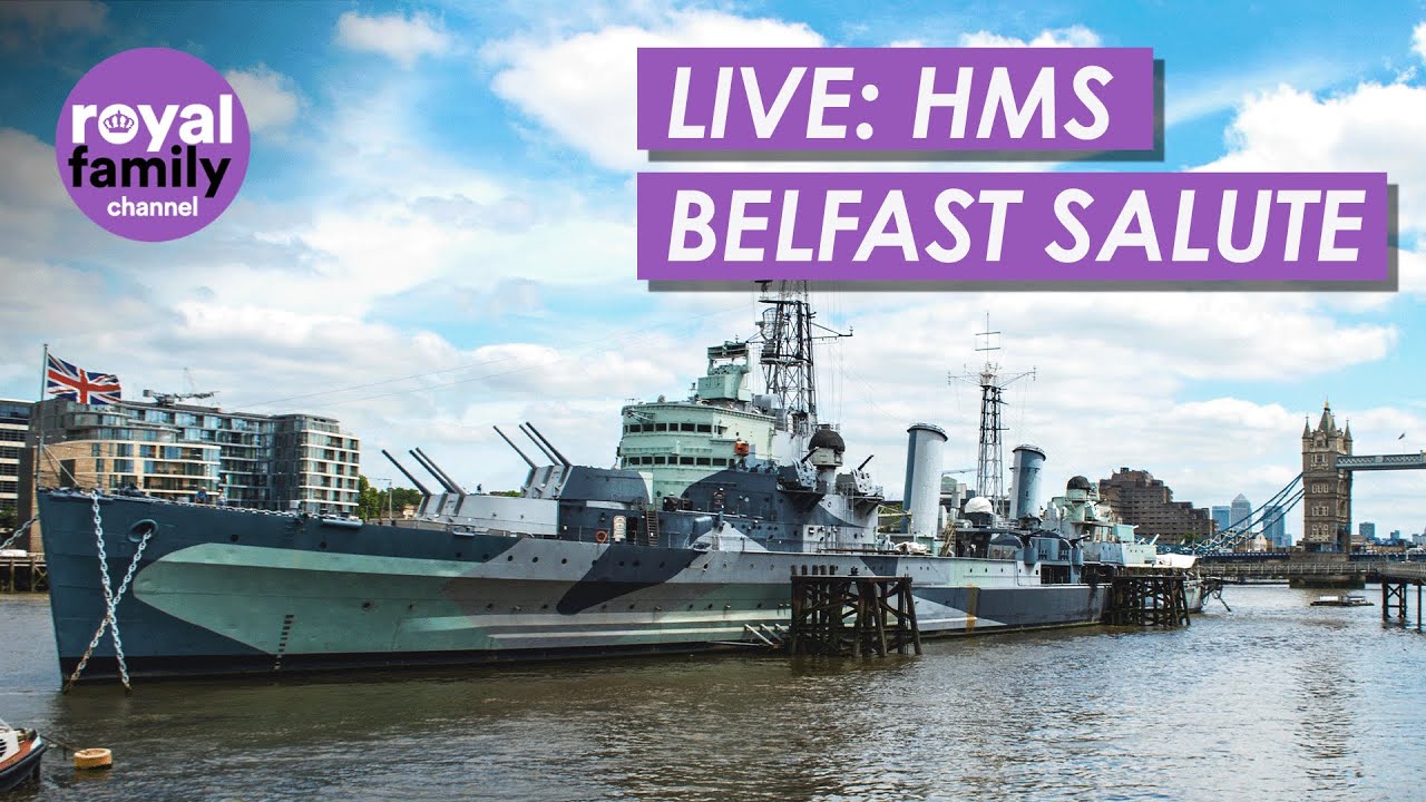 LIVE: HMS Belfast Fires Gun Salute For VE Day