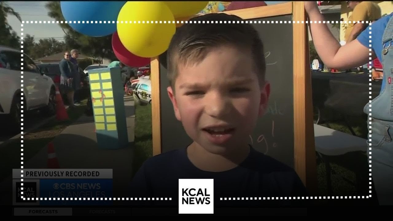 5-year-old boy gets birthday surprise from rescuing first responders