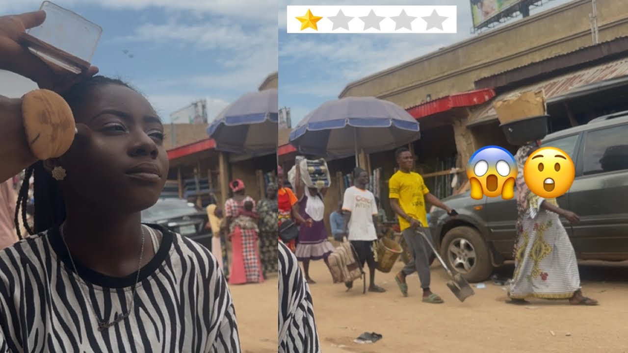 ASMR MAKEUP BY THE ROADSIDE AT A BUSY MARKET IN AFRICA | $10😱 HOW WELL DID SHE DO?🤔