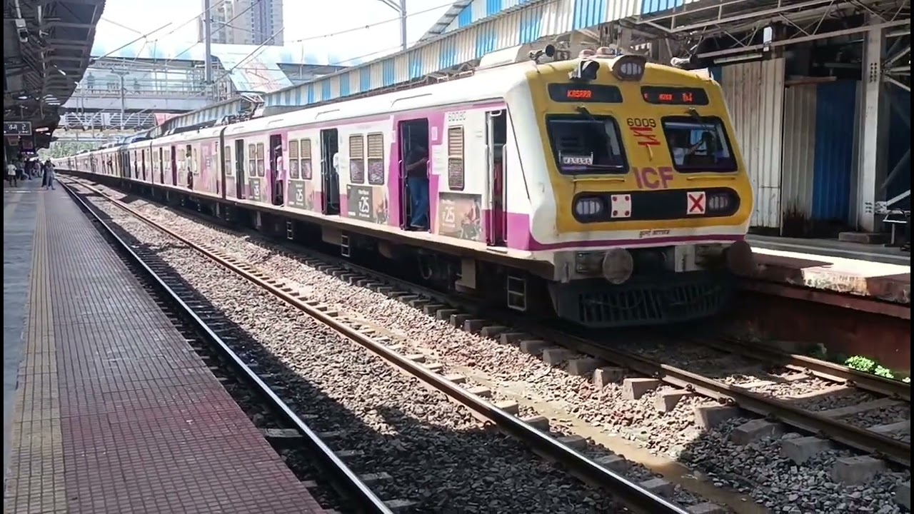 Mumbai Central line local trains video live in the railway station | train videos Indianrailways
