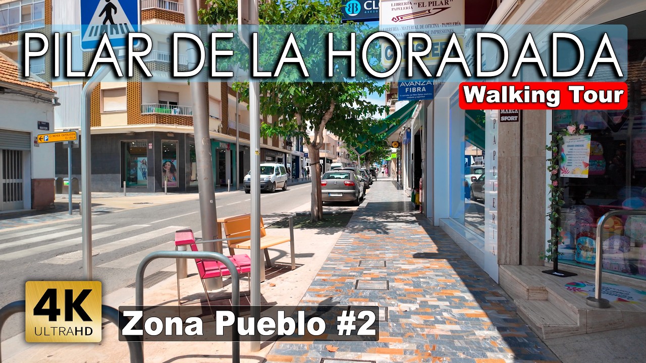Pilar de la Horadada - Zona Pueblo, Part 2 - Costa Blanca | Spain - Walking tour 2025 [4k 60fps]