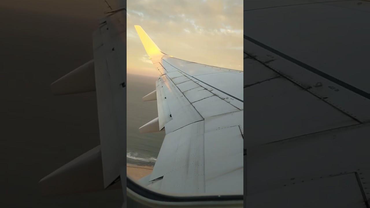 إقلاع الطائرة من  الداخلة إلى الدار البيضاء| décollage de l'avion depuis dakhla vers Casablanca